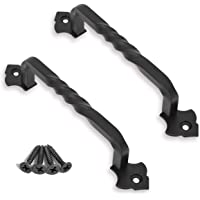 Ouvin Paquete de 2 tiradores de puerta de granero para puerta de jardín- cobertizo- puerta de armario (10-16 cm)